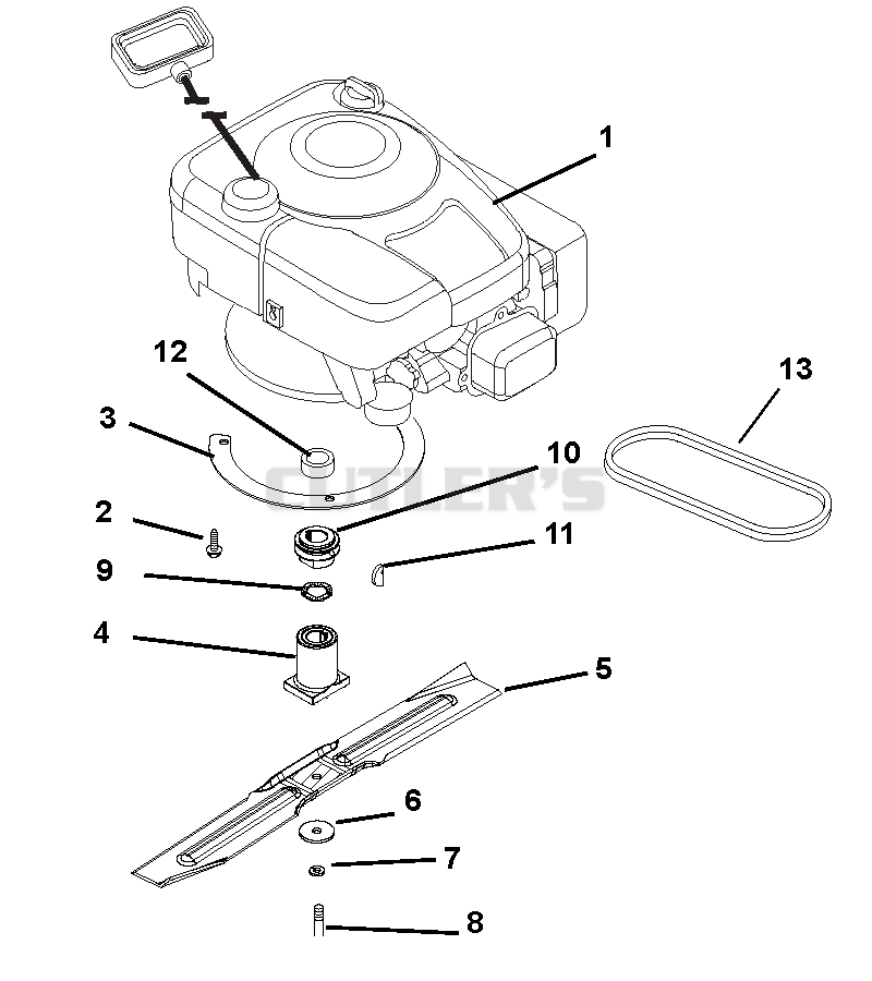 Engine, Blade And Belt