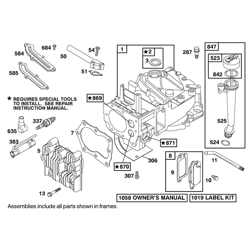 Engine Briggs and Stratton Model 12j805-2370-B1