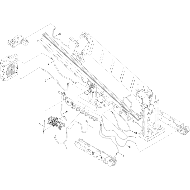 Main Frame Hydraulic Hose Assembly No 5