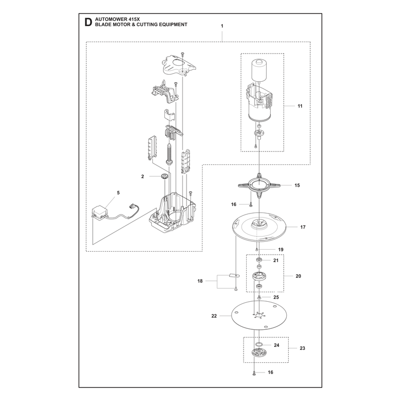 BLADE MOTOR AND CUTTING EQUIPMENT