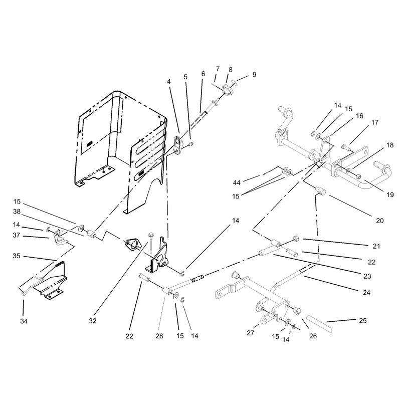 Lift Lever and HOC Assembly