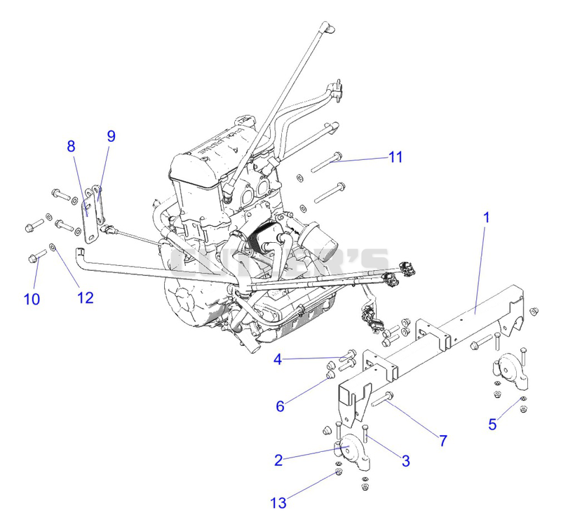 Engine, Mounting