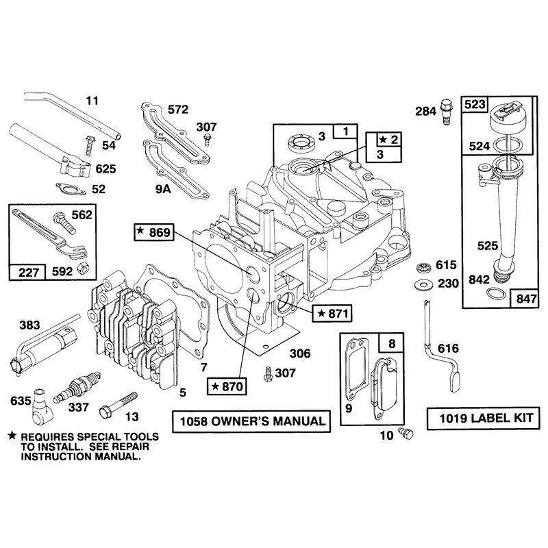 Engine Briggs and Stratton Model 127702-0131-01