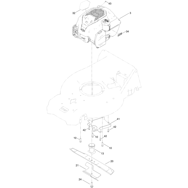 Engine and Blade Assembly