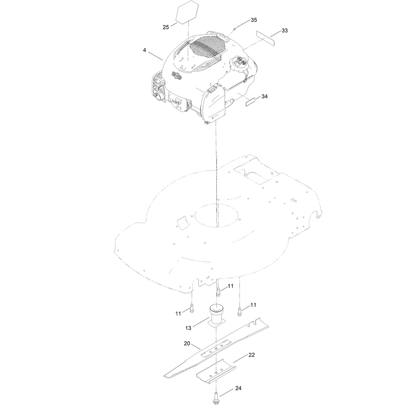 Engine and Blade Assembly