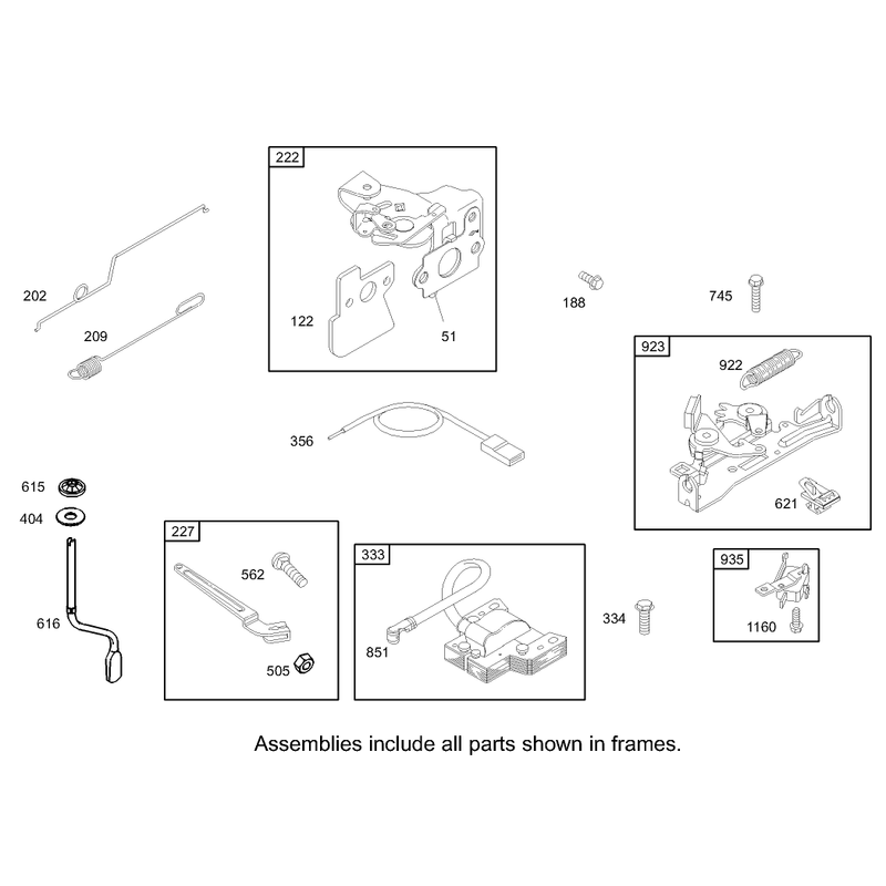 Governor Assembly Briggs and Stratton Model 122607-0118-E1