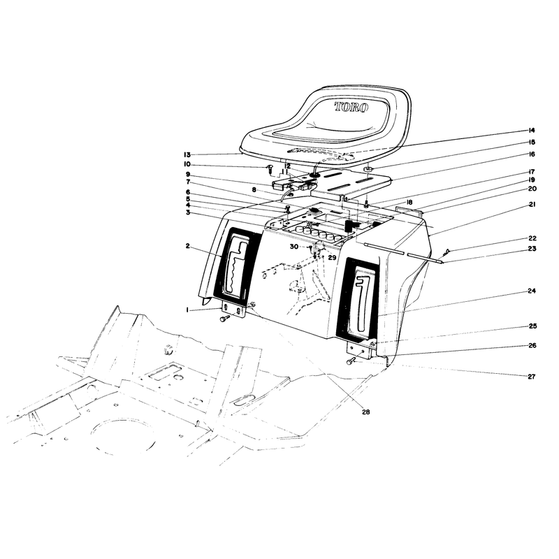 Rear Body & Seat Assembly