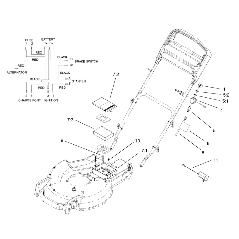 Battery and Switch Assembly