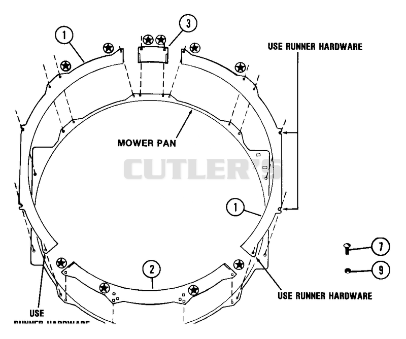 Flange For 32" Grass Bagger