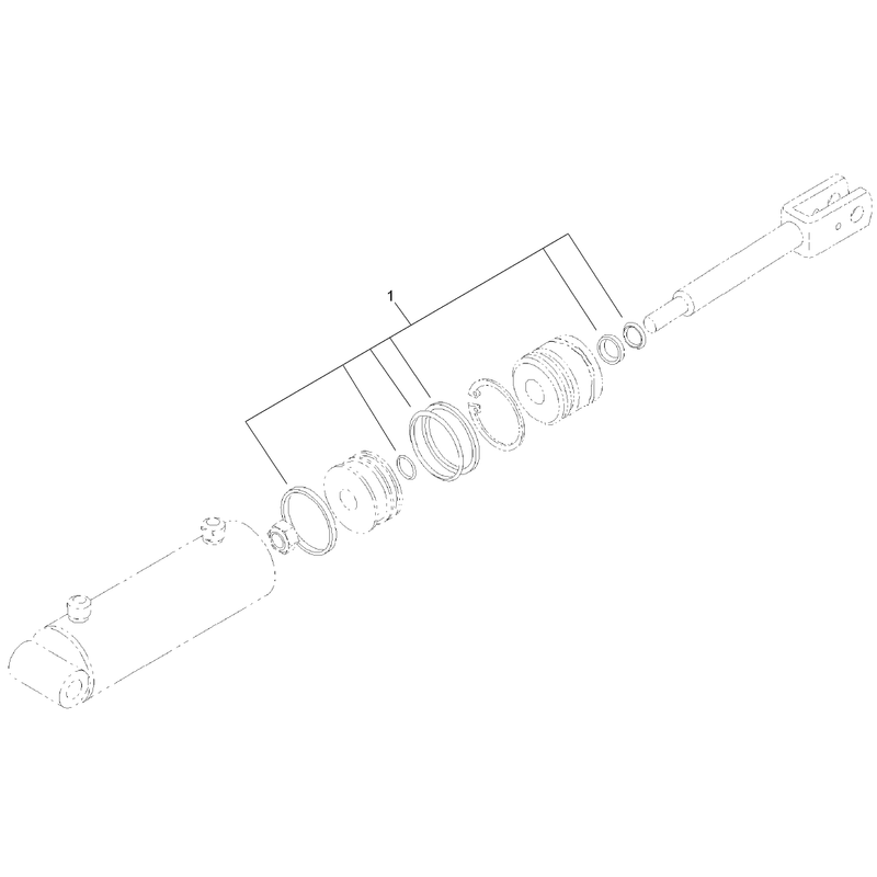 Hydraulic Cylinder Assembly No 105-8370