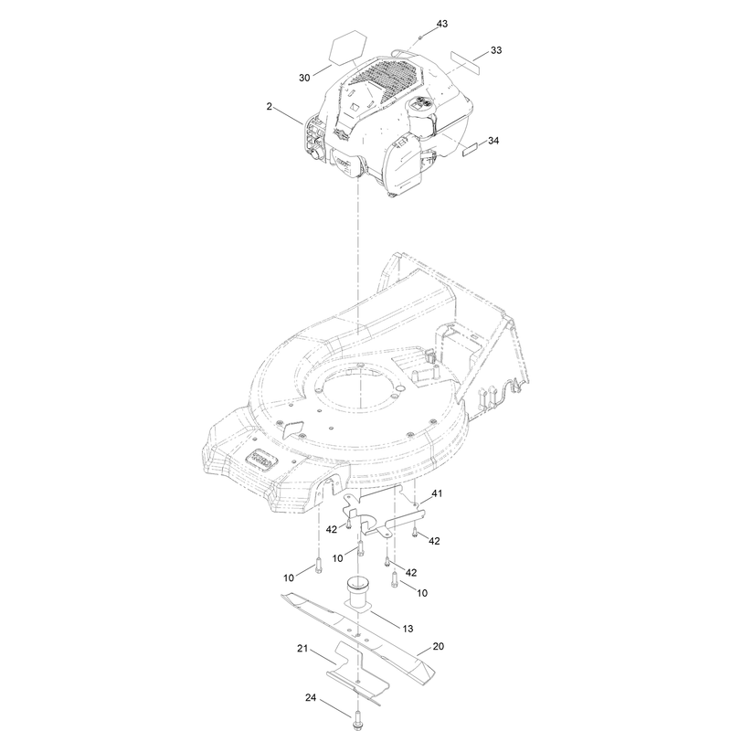 Engine and Blade Assembly