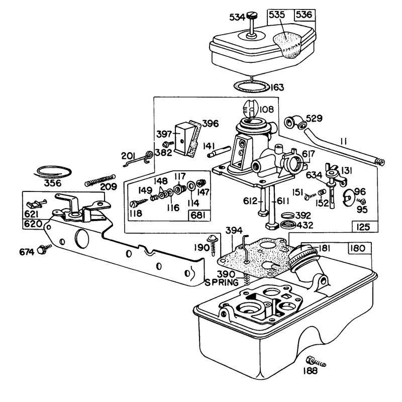 Carburetor Assembly Model 390065