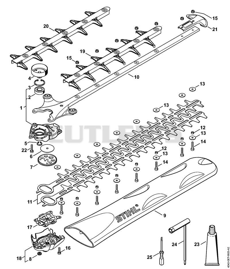 Gear head, Cutter bar HS 56 C-E Z