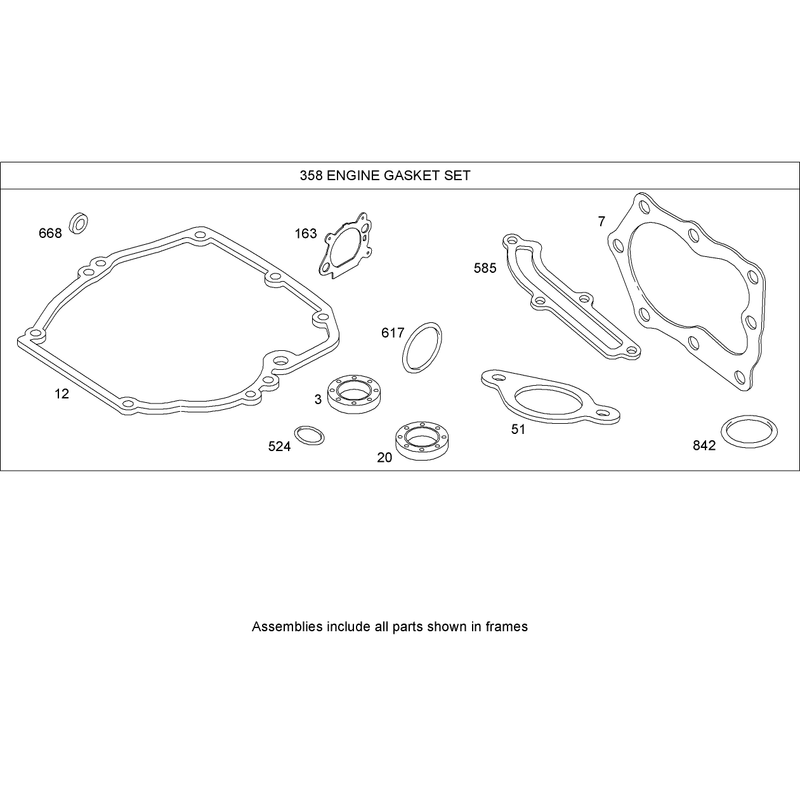 Gasket Kit Briggs and Stratton 126T02-0206-E1
