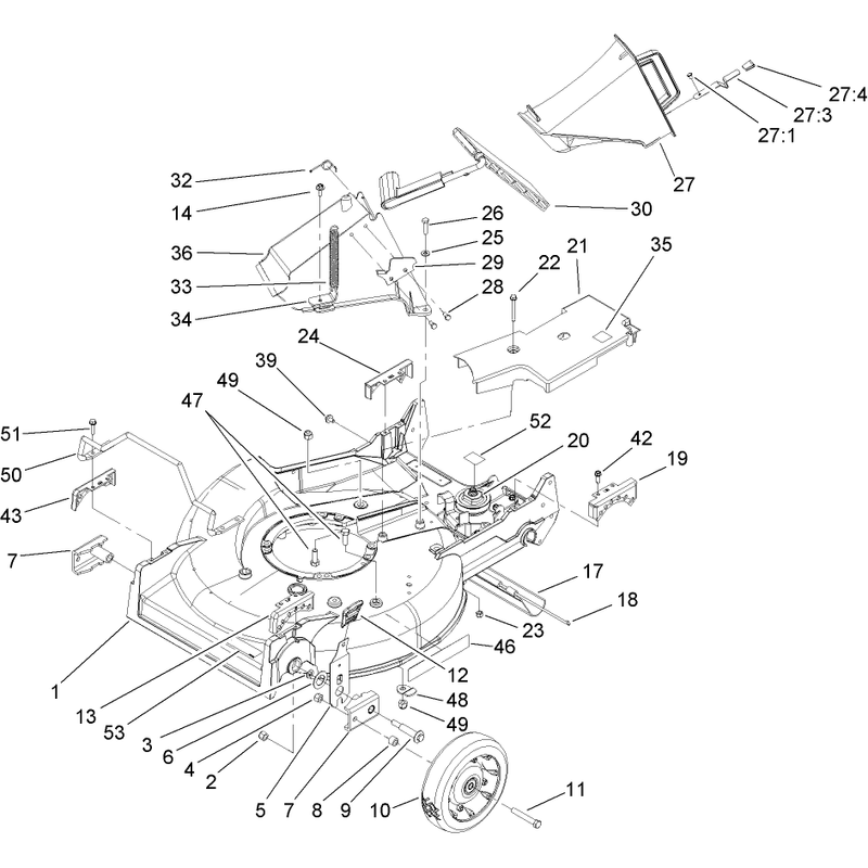 Housing Chute and Wheel Assembly