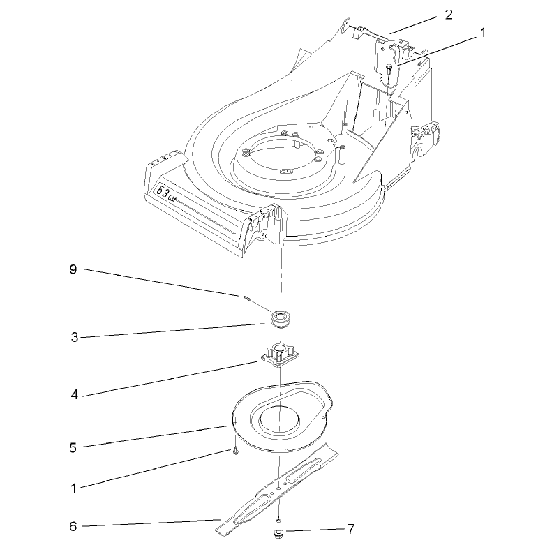 Blade and Brake Assembly