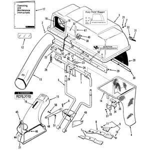 300 Series Easy Twin Rear Grass Bagger 37 in 94 Cm Mower Vehicle Identification Number 07-11bc01
