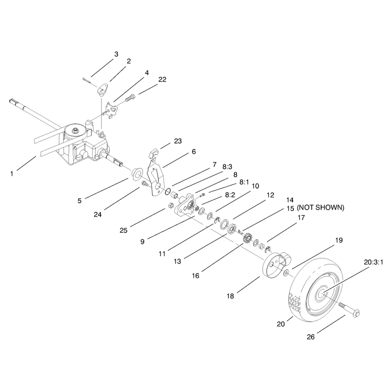 Gear Case and Wheel Assembly