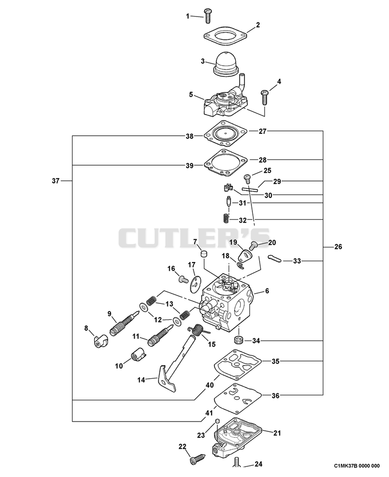 Carburetor -- C1M-K37B