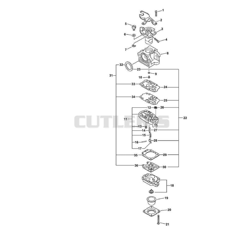 Carburetor - WYJ-315 S/N 06001001 - 06001389
