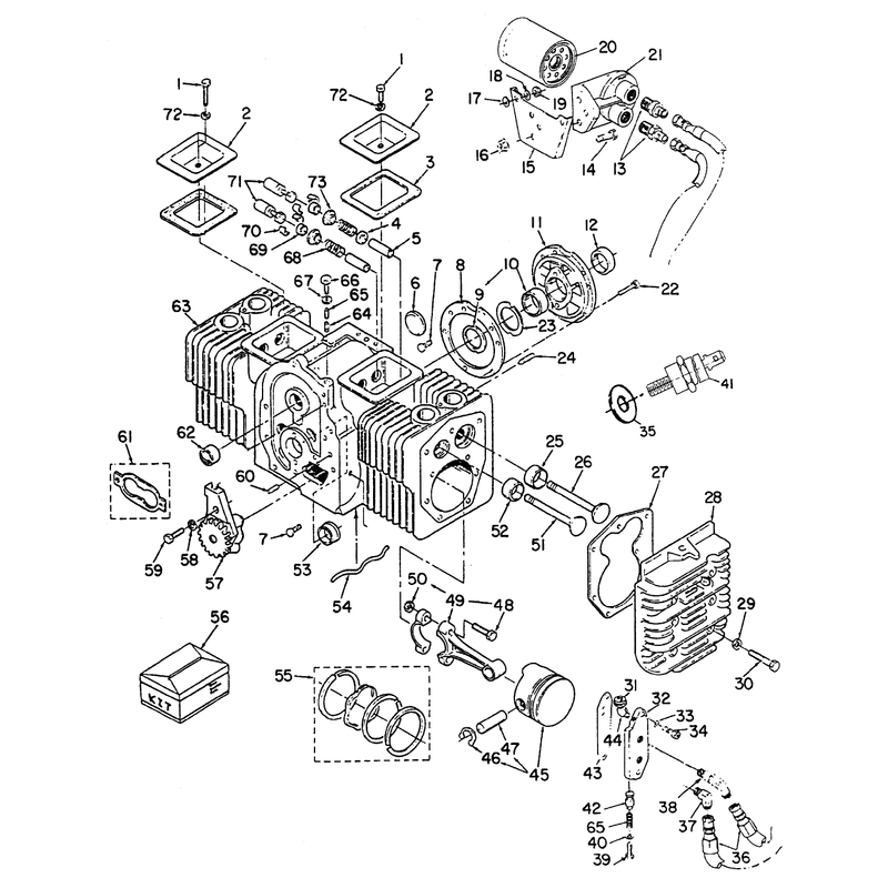 Cylinder Block Assy Onan P220g Type I10808h