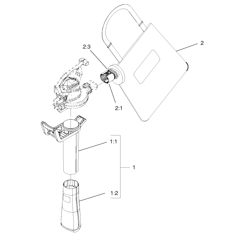 Vacuum Tube And Bag Assembly