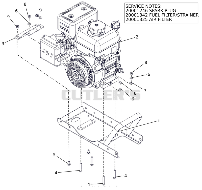 Engine And Frame - LCT 136