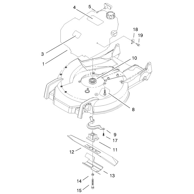 Engine and Blade Assembly