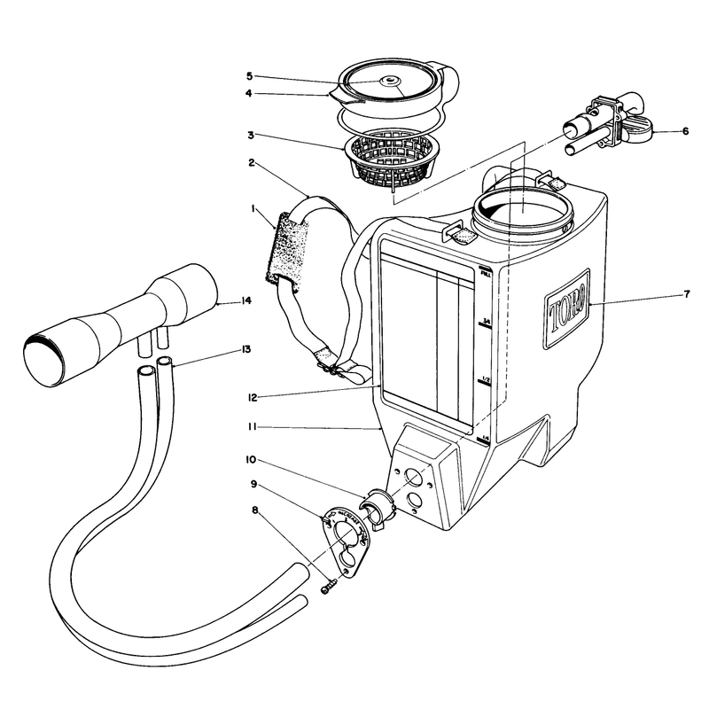 Broadcast Spreader Attachment Model No. 51525 (optional)