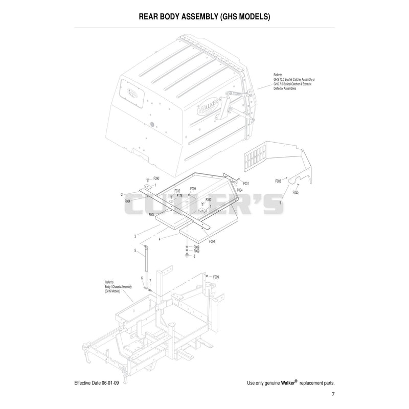 Rear Body Assembly GHS Models