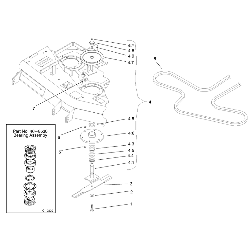 52in Deck Spindle Assembly