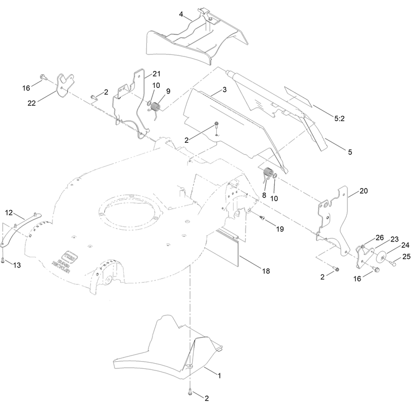 Rear Door and Mulch Plug Assembly