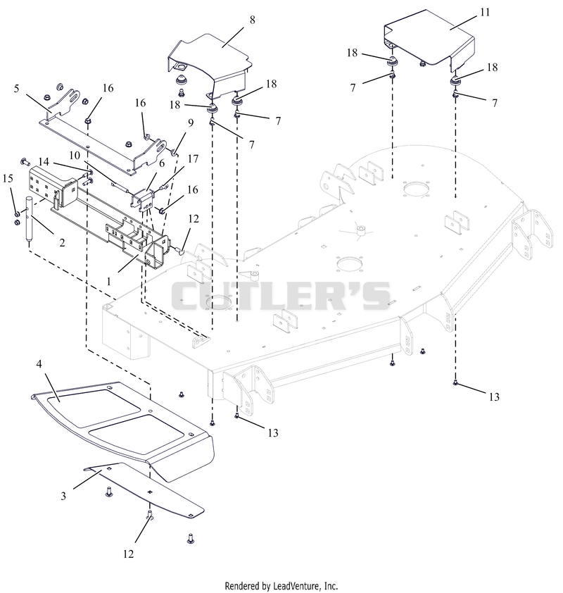 Discharge Chute and Belt Guards - 52" and 60"