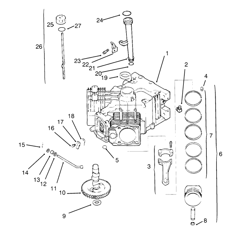 Crankcase Kohler Engine Cv14s-Ps1472