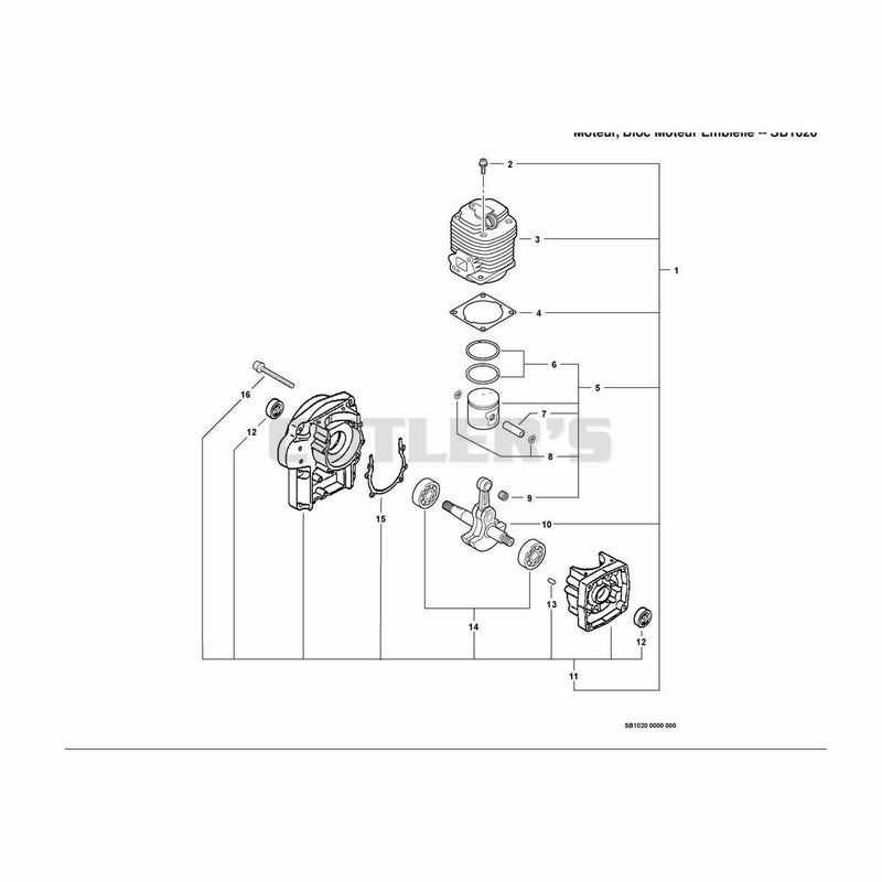 Engine, Short Block -- SB1020