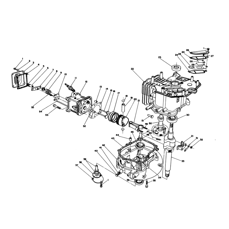 Crankcase Assembly (continued) (engine Model No. Vmj8)