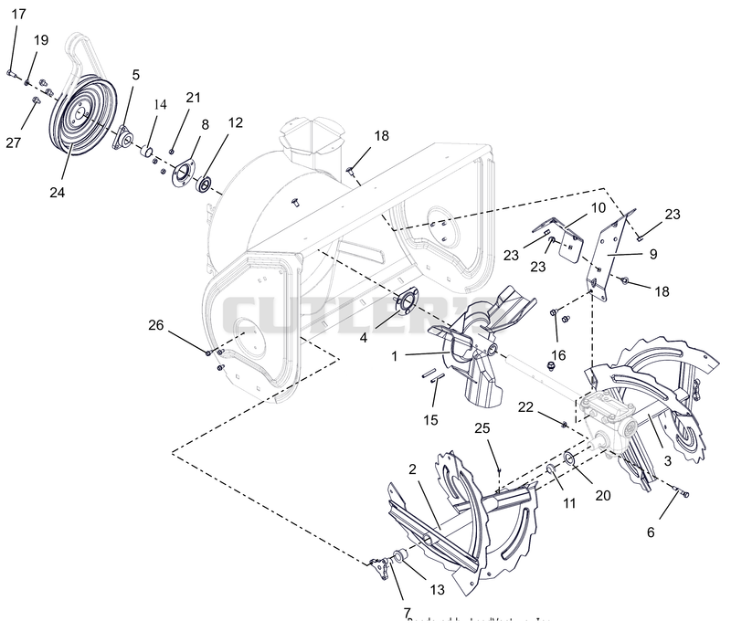 Auger and Impeller - 28"