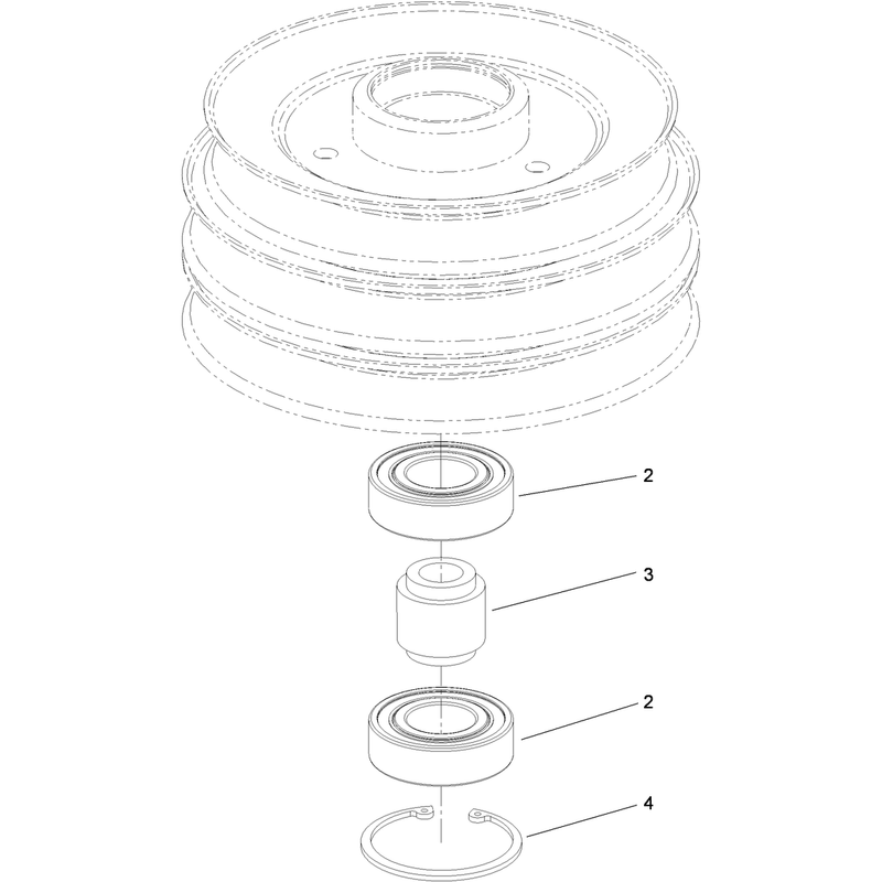 Pulley and Bearing Assembly No 114-0210