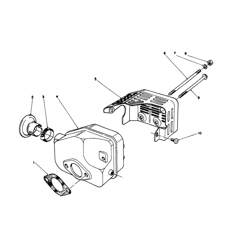 Muffler Assembly Model No 47pl0-1
