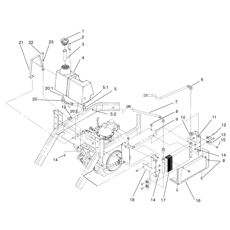 Hydraulic Oil Cooler Assembly