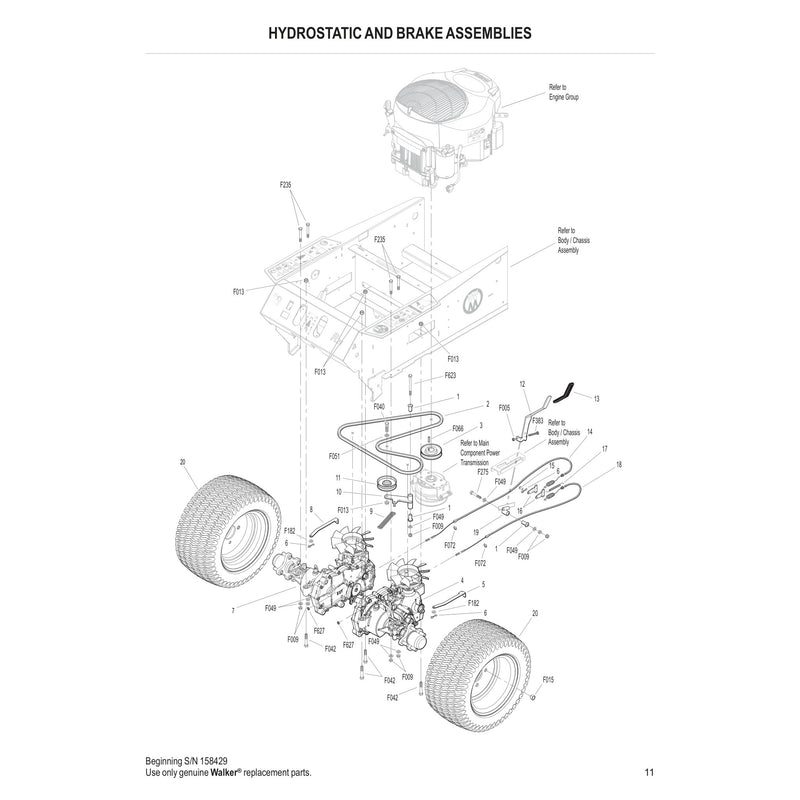 HYDROSTATIC AND BRAKE ASSEMBLIES