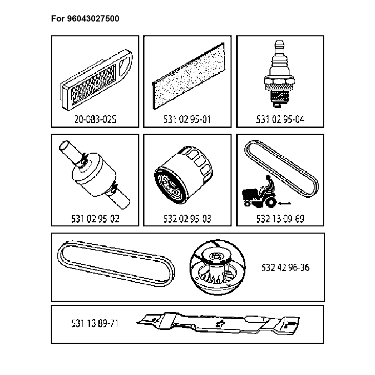FREQUENTLY USED PARTS