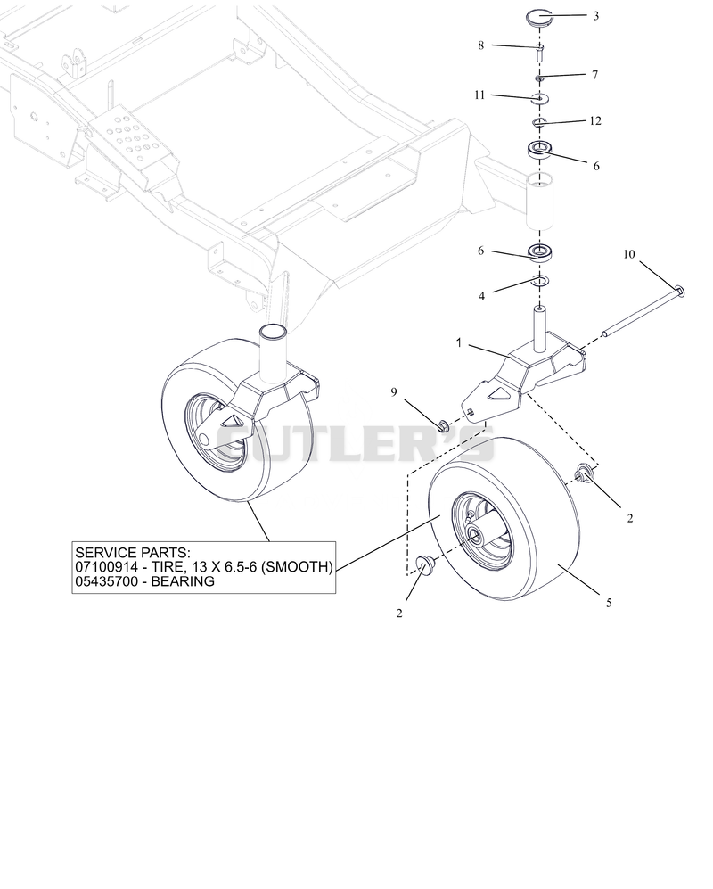 Front Caster Wheels