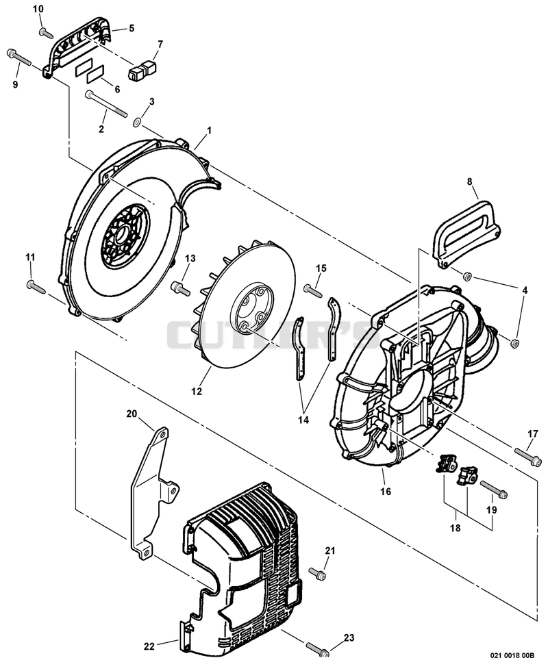 Fan Case, Blower Fan, Engine Cover