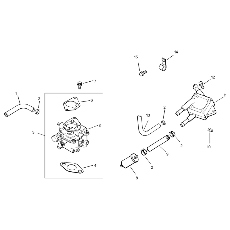 Group 8 Fuel System Assembly Kohler CH740-0007