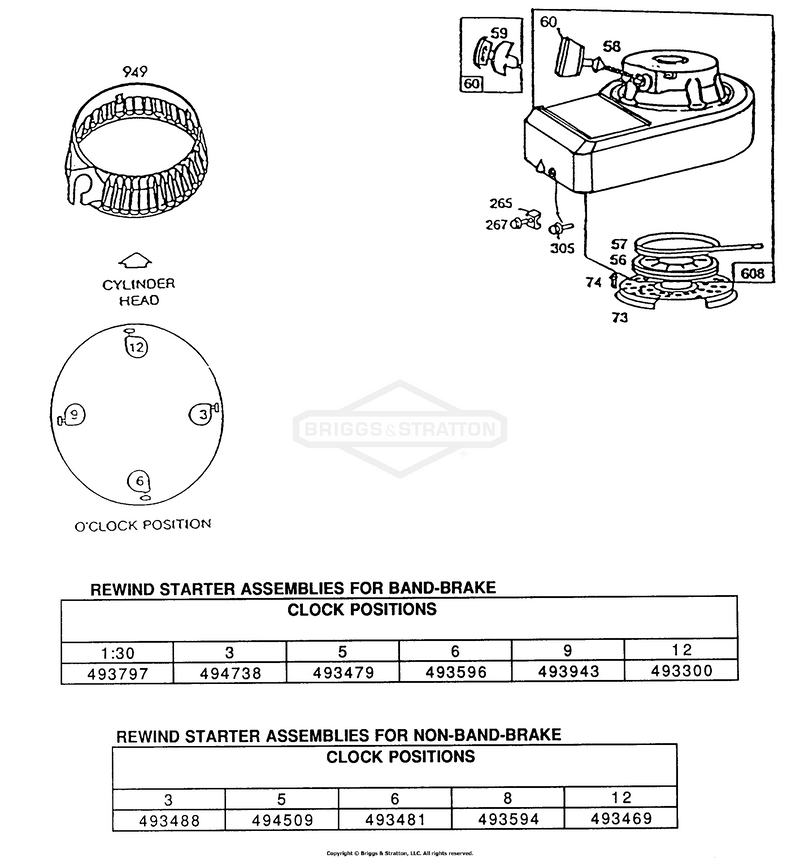 Blower Housing, Rewind Assy.