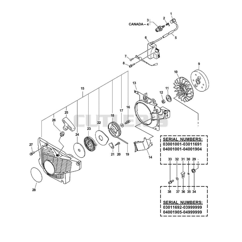 Ignition, Starter, Flywheel