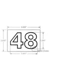 Ariens 05233300 Gravely Lawn Mower Decal, 48 (white background)