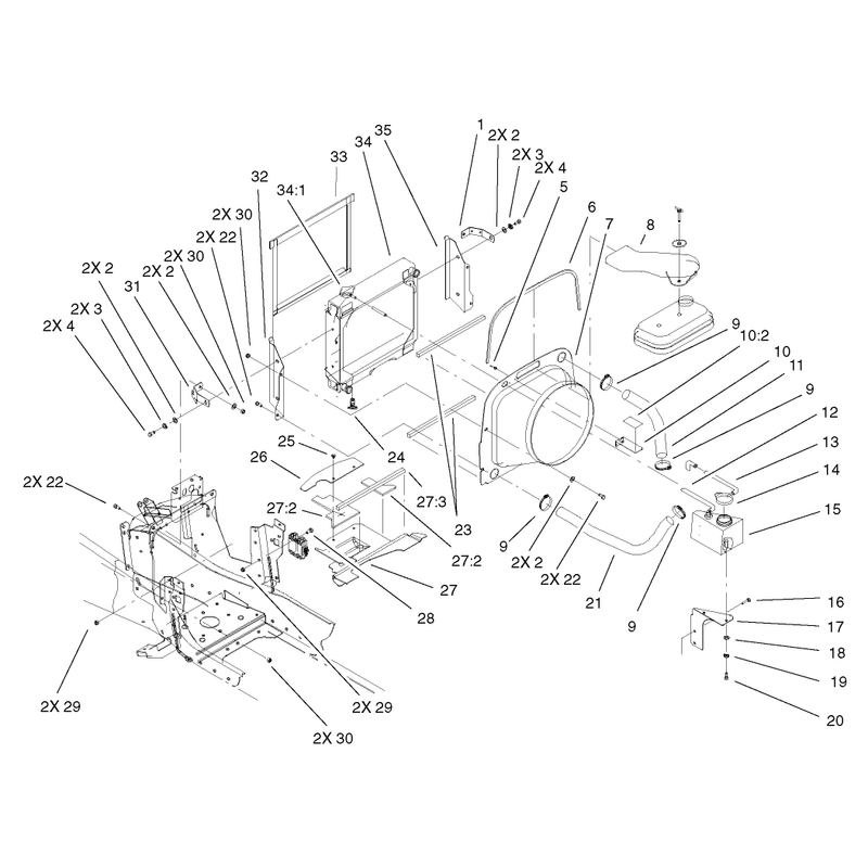 Liquid Cooled Gas Engine Assembly Cont