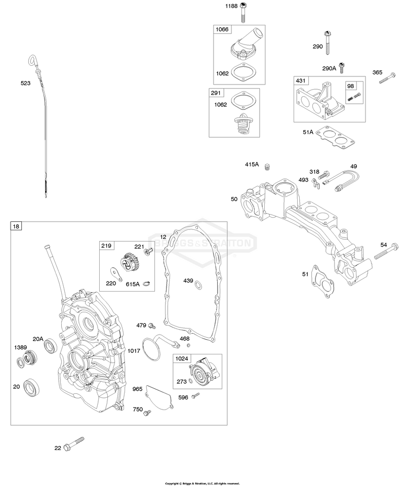Crankcase Cover/Sump, Intake Manifold